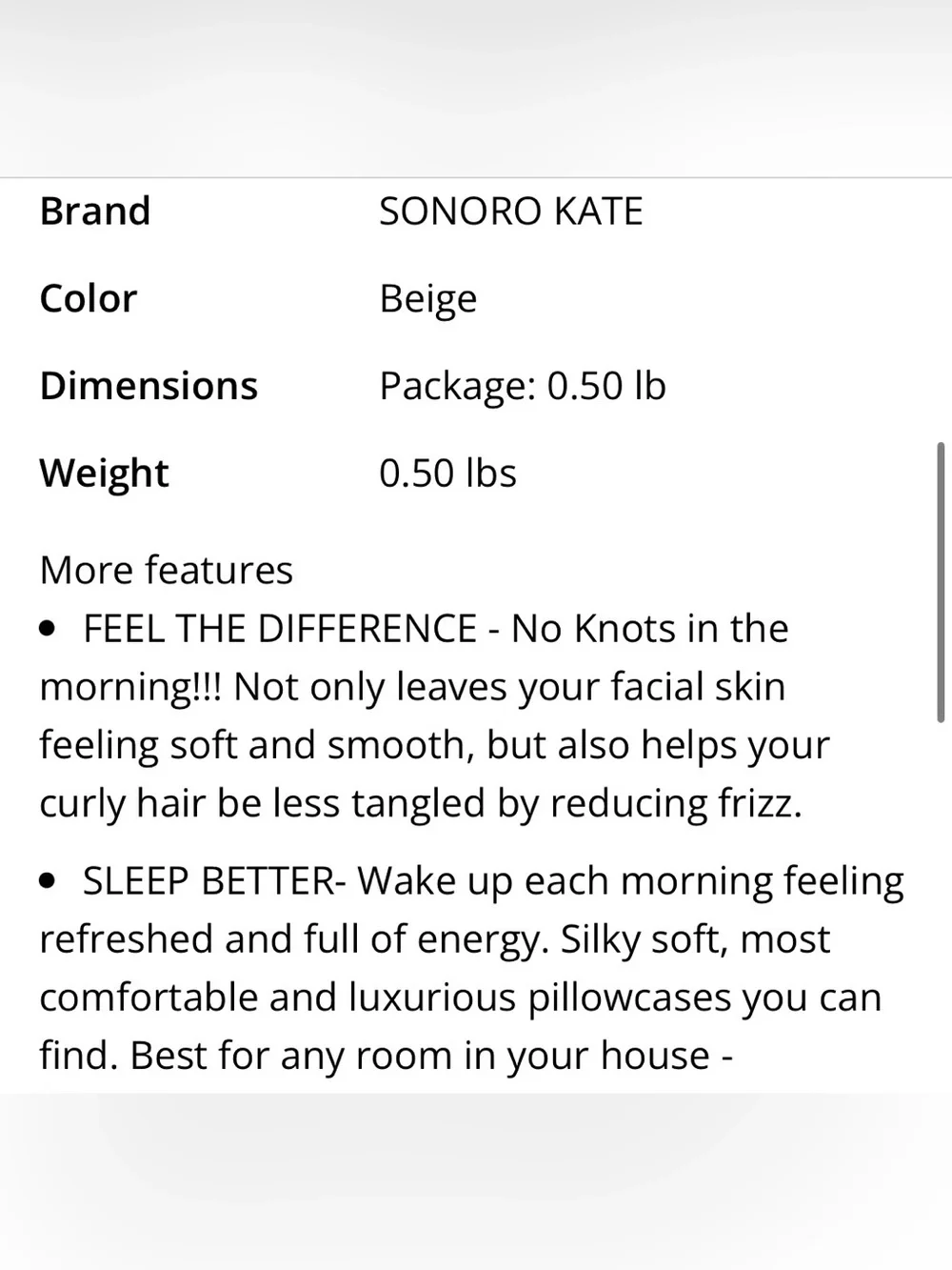 Luxury Pillowcase Set - 100% Brushed Microfiber 1800 Thread count - BEIGE